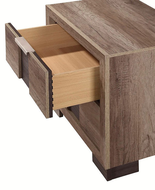 Crown Mark Furniture Rangley 2 Drawer Nightstand in Brown -  Chapter 11 Furniture (Lewiston, Maine)