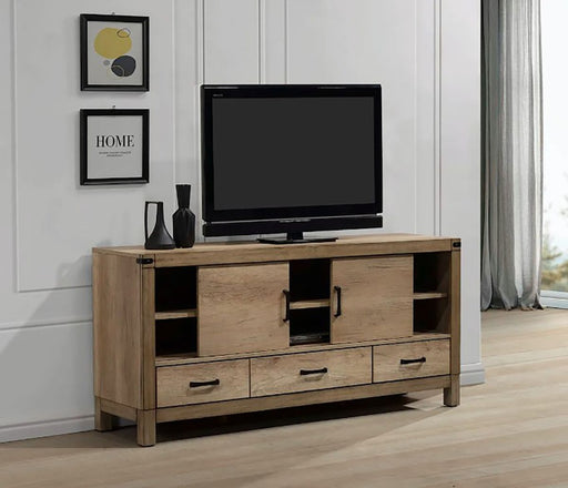 Crown Mark Furniture Matteo 3 Drawer TV Stand in Brown -  Chapter 11 Furniture (Lewiston, Maine)
