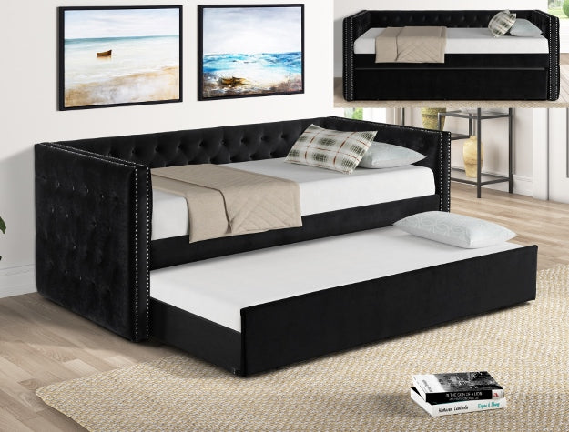 TRINA BLACK DAYBED ARM(L&R) SLATS -  Chapter 11 Furniture (Lewiston, Maine)