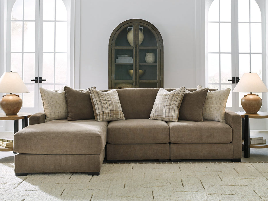 Camellia-Court Sectional with Chaise -  Chapter 11 Furniture (Lewiston, Maine)