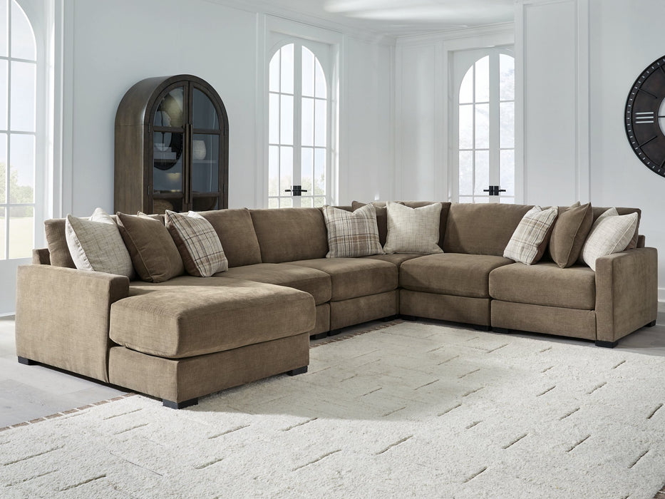 Camellia-Court Sectional with Chaise -  Chapter 11 Furniture (Lewiston, Maine)