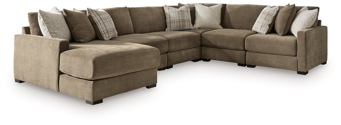 Camellia-Court Sectional with Chaise -  Chapter 11 Furniture (Lewiston, Maine)