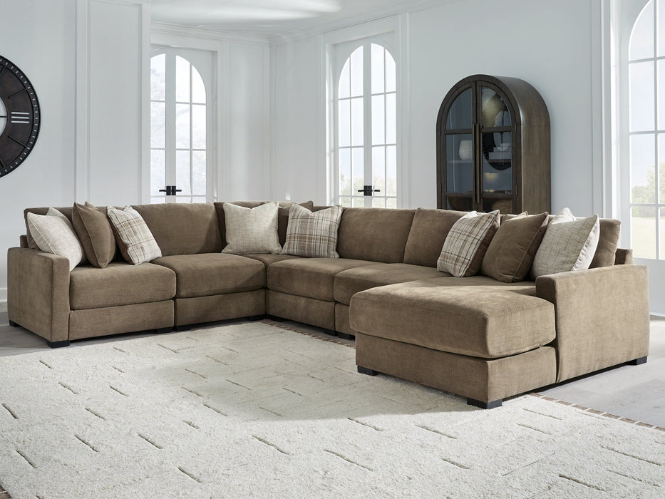 Camellia-Court Sectional with Chaise -  Chapter 11 Furniture (Lewiston, Maine)