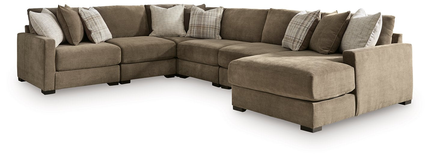 Camellia-Court Sectional with Chaise -  Chapter 11 Furniture (Lewiston, Maine)