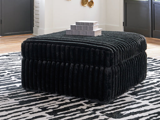 Midnight-Madness Oversized Accent Ottoman -  Chapter 11 Furniture (Lewiston, Maine)