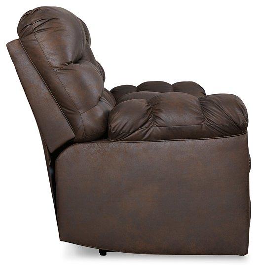 Derwin Reclining Loveseat with Console