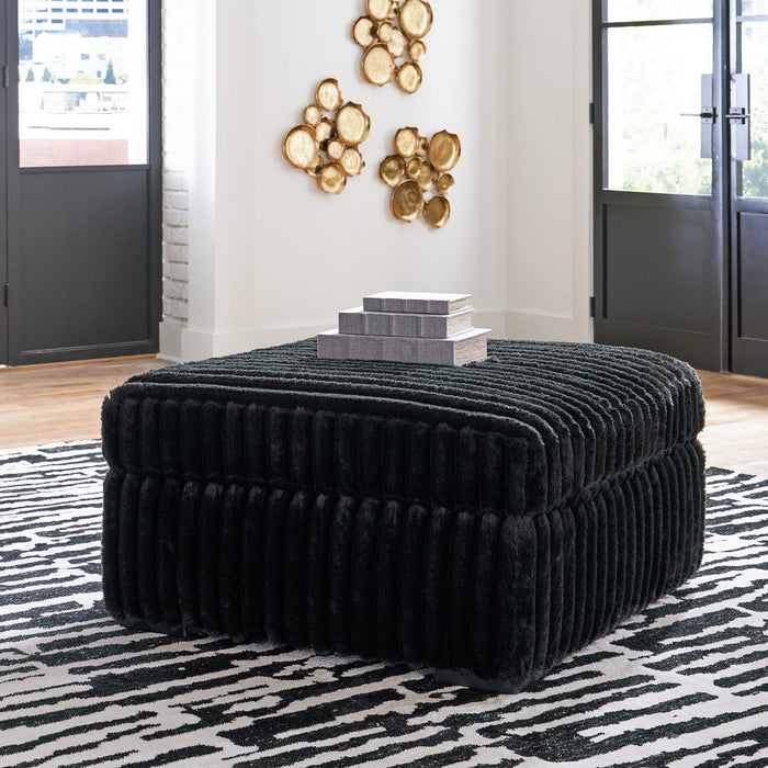 Midnight-Madness Oversized Accent Ottoman -  Chapter 11 Furniture (Lewiston, Maine)