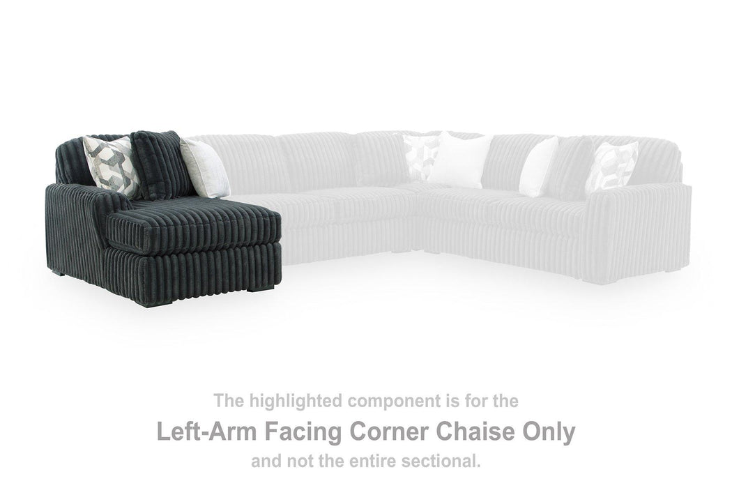 Midnight-Madness Sectional Sofa with Chaise -  Chapter 11 Furniture (Lewiston, Maine)