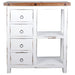 Sunset Trading Cottage Basket Cabinet | Distressed White/Savage Brown Solid Wood | Fully Assembled Sideboard -  Chapter 11 Furniture (Lewiston, Maine)