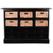 Sunset Trading Cottage Six Basket Cabinet | Distressed Black Solid Wood | Fully Assembled Sideboard -  Chapter 11 Furniture (Lewiston, Maine)