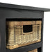 Sunset Trading Cottage Six Basket Cabinet | Distressed Black Solid Wood | Fully Assembled Sideboard -  Chapter 11 Furniture (Lewiston, Maine)