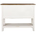 Sunset Trading Cottage Cabinet | Distressed White/Raftwood Brown Solid Wood | Fully Assembled Sideboard -  Chapter 11 Furniture (Lewiston, Maine)
