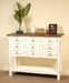 Sunset Trading Cottage Cabinet | Distressed White/Raftwood Brown Solid Wood | Fully Assembled Sideboard -  Chapter 11 Furniture (Lewiston, Maine)