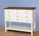 Sunset Trading Cottage Cabinet | Distressed White/Raftwood Brown Solid Wood | Fully Assembled Sideboard -  Chapter 11 Furniture (Lewiston, Maine)