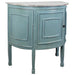 Sunset Trading Cottage Half Round Cabinet | Beach Blue/Natural Limewash Solid Wood | Fully Assembled Accent Table -  Chapter 11 Furniture (Lewiston, Maine)