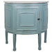 Sunset Trading Cottage Half Round Cabinet | Beach Blue/Natural Limewash Solid Wood | Fully Assembled Accent Table -  Chapter 11 Furniture (Lewiston, Maine)