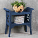 Sunset Trading Cottage Blue Accent Table Console | Navy Blue Solid Wood | Fully Assembled Server -  Chapter 11 Furniture (Lewiston, Maine)