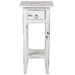 Sunset Trading Cottage Narrow Side End Table | Heavy Distressed White Solid Wood | Fully Assembled Small Nightstand -  Chapter 11 Furniture (Lewiston, Maine)