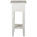 Sunset Trading Cottage Narrow Side End Table | Heavy Distressed White Solid Wood | Fully Assembled Small Nightstand -  Chapter 11 Furniture (Lewiston, Maine)