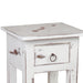 Sunset Trading Cottage Narrow Side End Table | Heavy Distressed White Solid Wood | Fully Assembled Small Nightstand -  Chapter 11 Furniture (Lewiston, Maine)