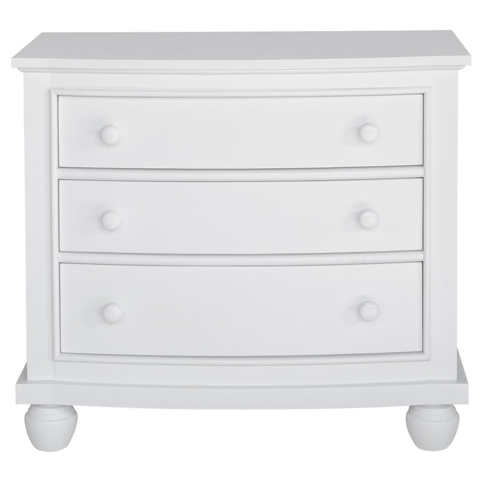 Sunset Trading White Shutter Wood 5 Piece Queen Bedroom Set | 3 Drawer Nightstand | 6 Drawer Dresser Mirror | Tall Dresser