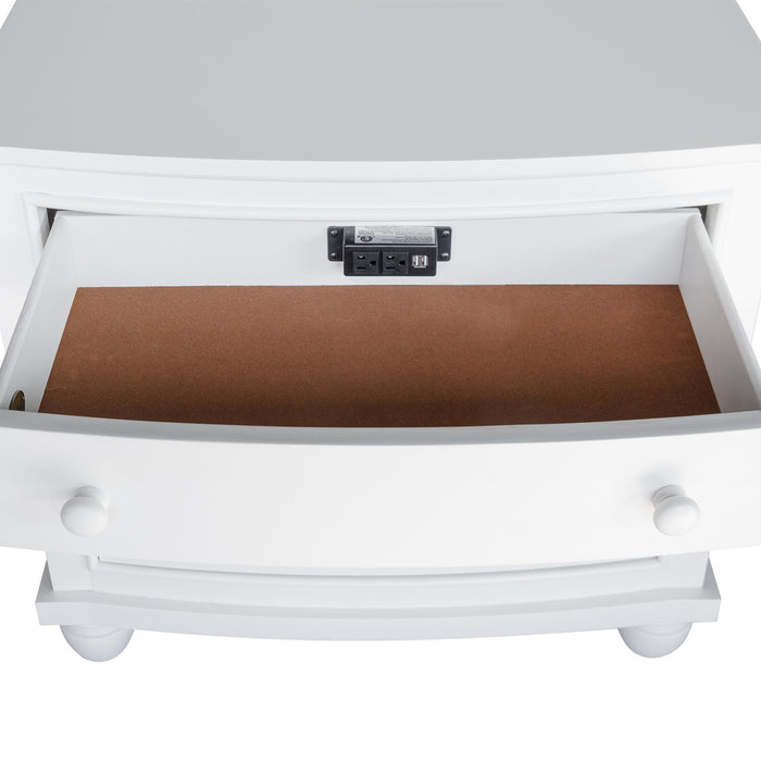 Sunset Trading White Shutter Wood 5 Piece King Bedroom Set | Fully Assembled Armoire Dresser Mirror 3 Drawer Nightstand