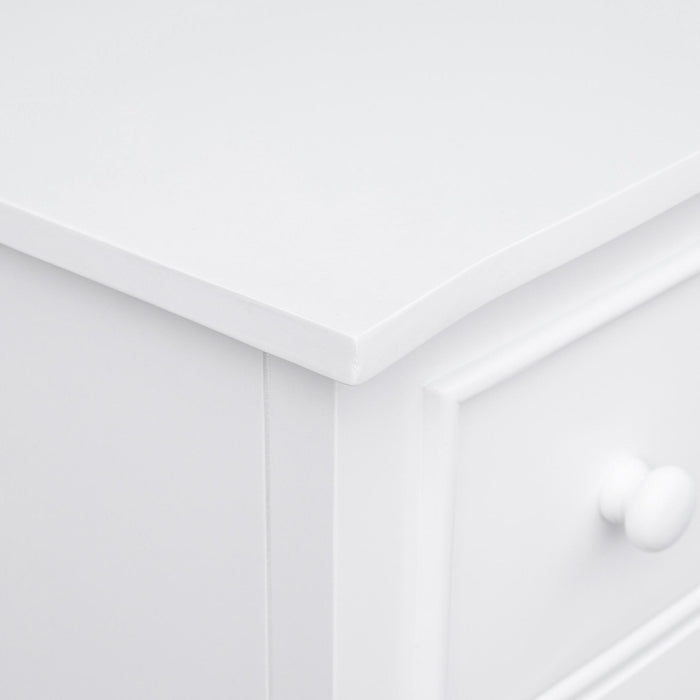 Sunset Trading White Shutter Wood 6 Drawer Double Dresser