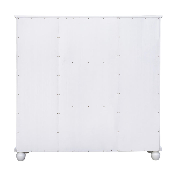 Sunset Trading White Shutter Wood Armoire
