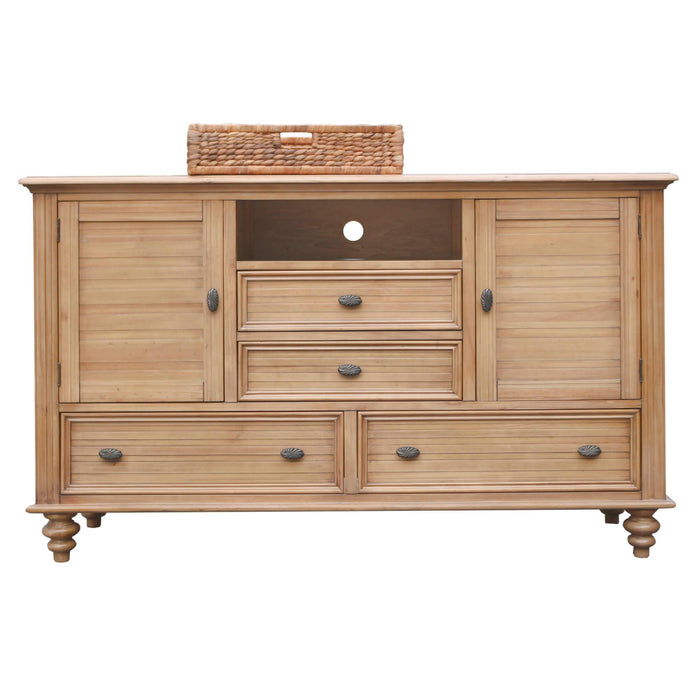Sunset Trading Vintage Casual Dresser | Distressed Natural Maple Acacia | Solid Wood