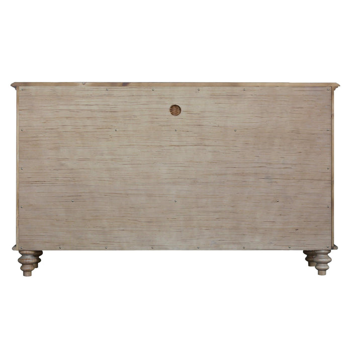 Sunset Trading Vintage Casual Dresser | Distressed Natural Maple Acacia | Solid Wood
