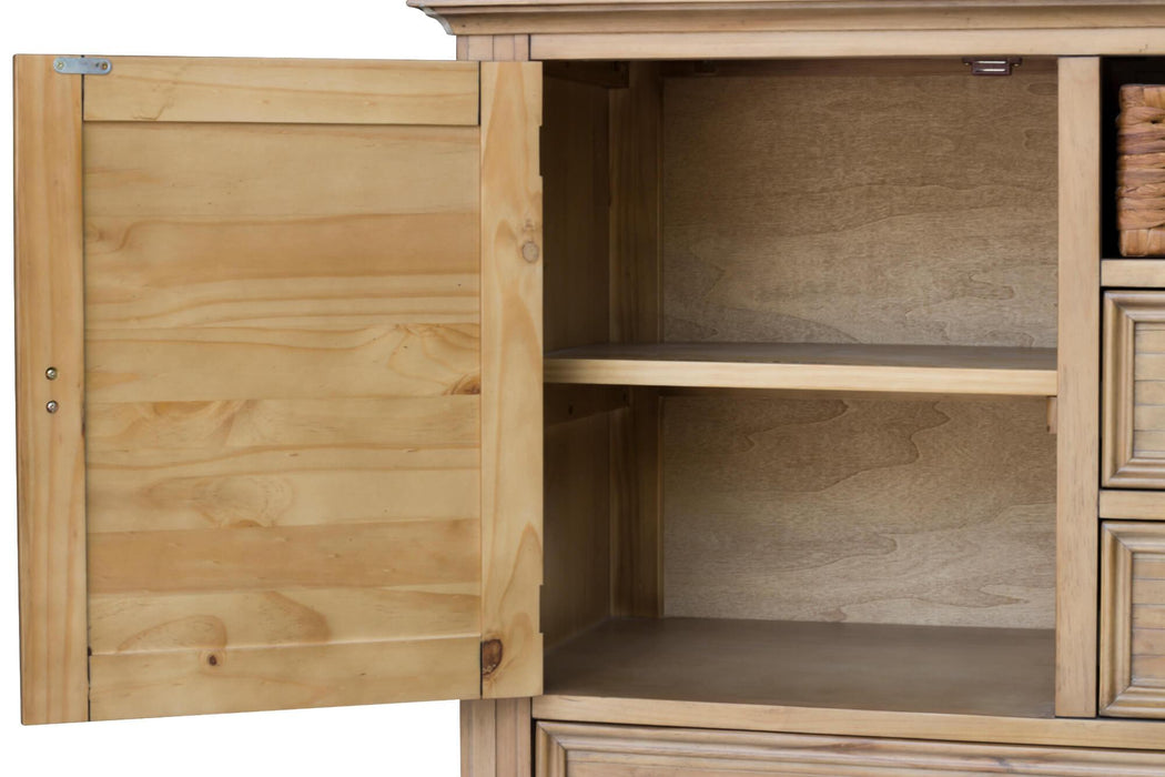 Sunset Trading Vintage Casual Dresser | Distressed Natural Maple Acacia | Solid Wood