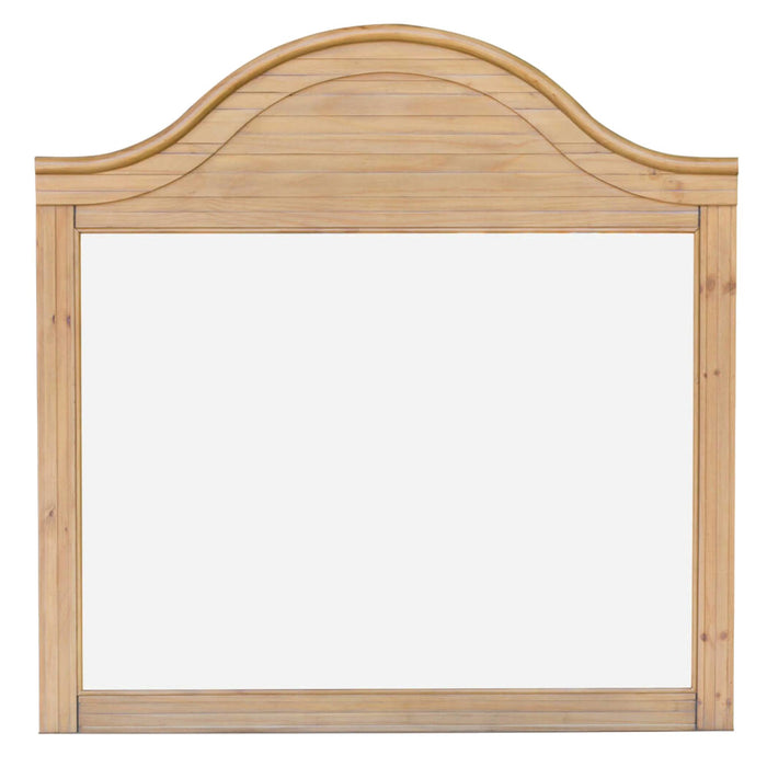 Sunset Trading Vintage Casual Mirror | Distressed Natural Maple Acacia | Solid Wood