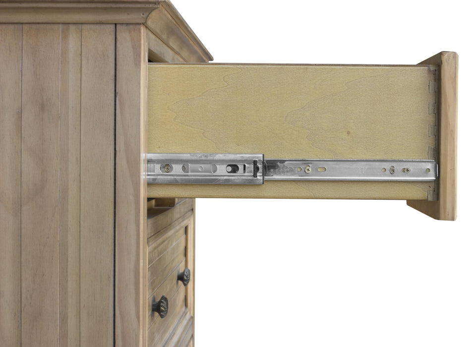 Sunset Trading Vintage Casual Bedroom Chest | Distressed Natural Maple Acacia | Solid Wood