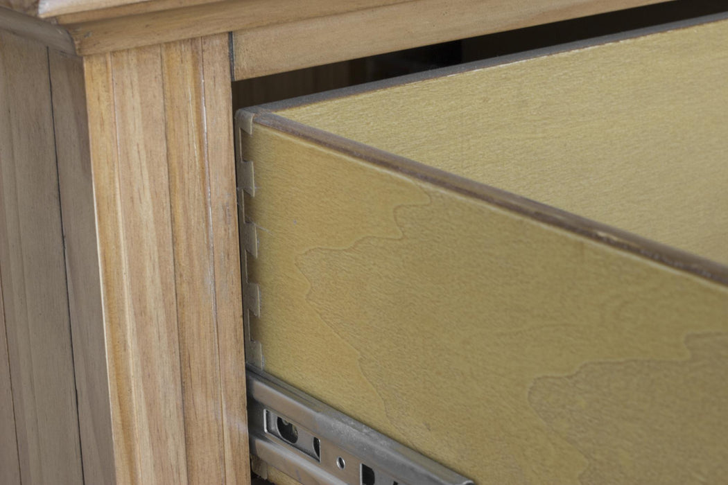 Sunset Trading Vintage Casual Bedroom Chest | Distressed Natural Maple Acacia | Solid Wood