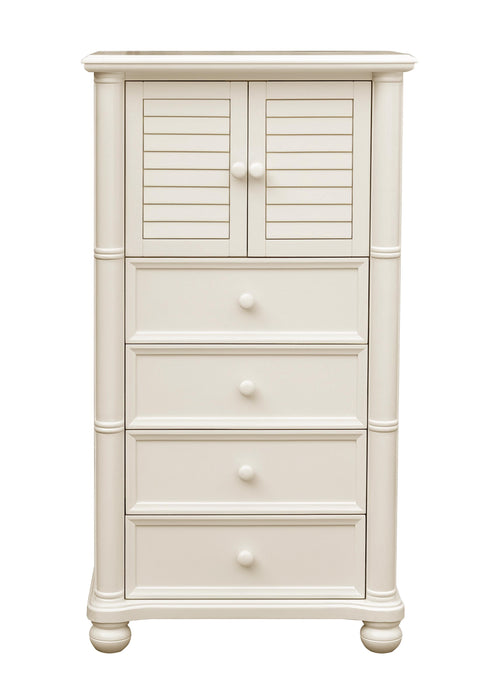 Sunset Trading Ice Cream at the Beach 5 Piece Queen Bedroom Set | Bed Dresser Mirror Storage Chest Nightstand