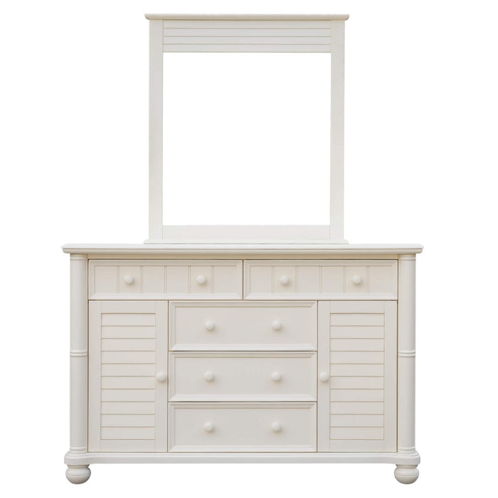 Sunset Trading Ice Cream at the Beach Dresser and Mirror | 5 Drawers 2 Cabinets | Fully Assembled