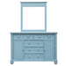 Sunset Trading Cool Breeze Dresser and Mirror | 5 Drawers 2 Cabinets | Beach Blue Wood | Fully Assembled -  Chapter 11 Furniture (Lewiston, Maine)