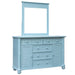 Sunset Trading Cool Breeze Dresser and Mirror | 5 Drawers 2 Cabinets | Beach Blue Wood | Fully Assembled -  Chapter 11 Furniture (Lewiston, Maine)