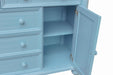 Sunset Trading Cool Breeze Dresser and Mirror | 5 Drawers 2 Cabinets | Beach Blue Wood | Fully Assembled -  Chapter 11 Furniture (Lewiston, Maine)