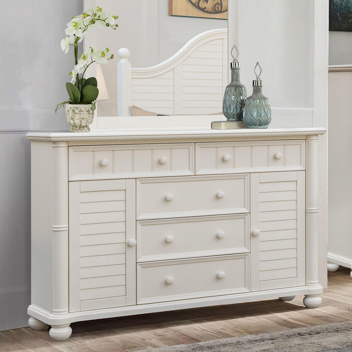 Sunset Trading Ice Cream at the Beach Dresser | 5 Drawers 2 Storage Cabinets | Fully Assembled