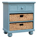 Sunset Trading Cool Breeze Nightstand | 2 Shelf Baskets Drawer | End Table | Beach Blue | Fully Assembled -  Chapter 11 Furniture (Lewiston, Maine)