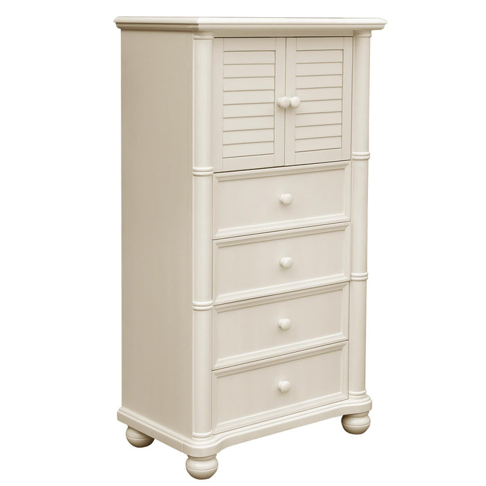 Sunset Trading Ice Cream at the Beach Bedroom Chest | 4 Drawers 2 Cabinets | Fully Assembled