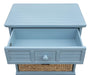 Sunset Trading Cool Breeze Nightstand | 2 Shelf Baskets Drawer | End Table | Beach Blue | Fully Assembled -  Chapter 11 Furniture (Lewiston, Maine)