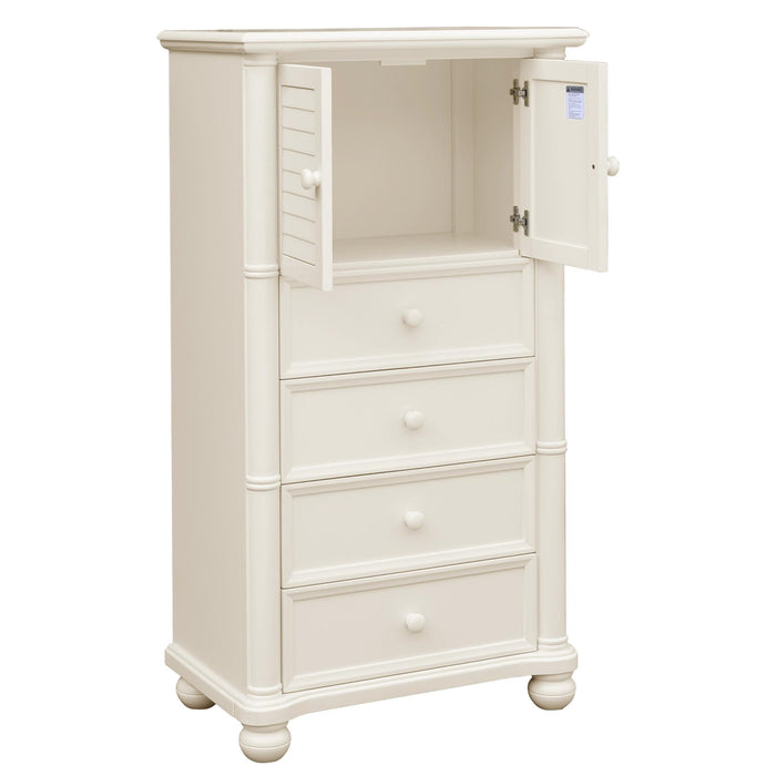 Sunset Trading Ice Cream at the Beach Bedroom Chest | 4 Drawers 2 Cabinets | Fully Assembled