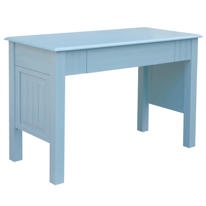 Sunset Trading Cool Breeze Computer Desk and Chair | Vanity | Beach Blue | Fully Assembled