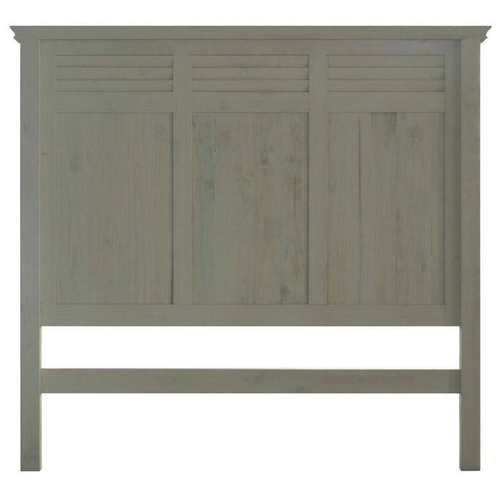 Sunset Trading Shades of Sand King Bed | Cream/Walnut Brown Solid Wood