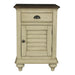 Sunset Trading Shades of Sand Nightstand | Narrow | Drawer | Cabinet | Cream/Walnut Brown Solid Wood -  Chapter 11 Furniture (Lewiston, Maine)