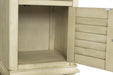 Sunset Trading Shades of Sand Nightstand | Narrow | Drawer | Cabinet | Cream/Walnut Brown Solid Wood -  Chapter 11 Furniture (Lewiston, Maine)
