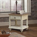 Sunset Trading Shades of Sand End Table | Drawer Shelf | Cream/Walnut Brown Solid Wood -  Chapter 11 Furniture (Lewiston, Maine)