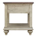 Sunset Trading Shades of Sand End Table | Drawer Shelf | Cream/Walnut Brown Solid Wood -  Chapter 11 Furniture (Lewiston, Maine)